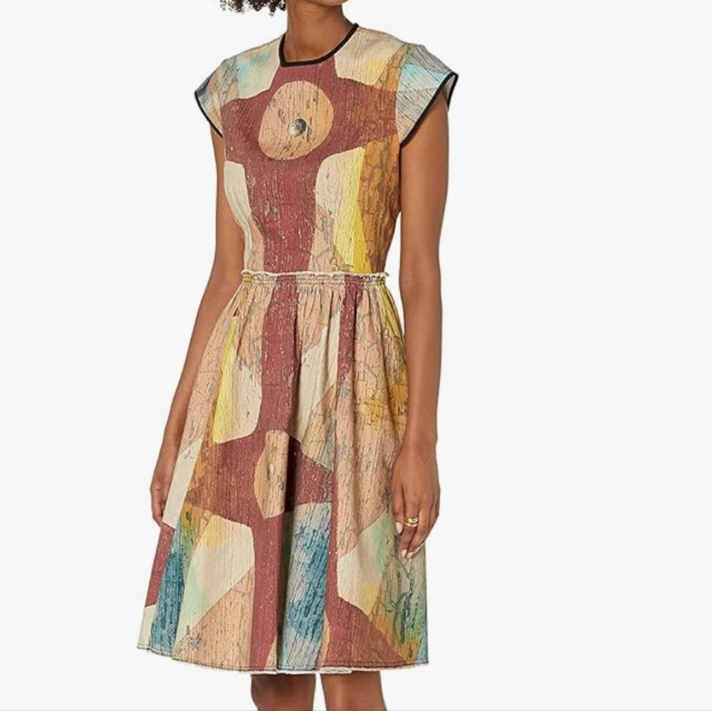 106. NWT MAKING the CUT XS Multicolor Abstract Print Dress